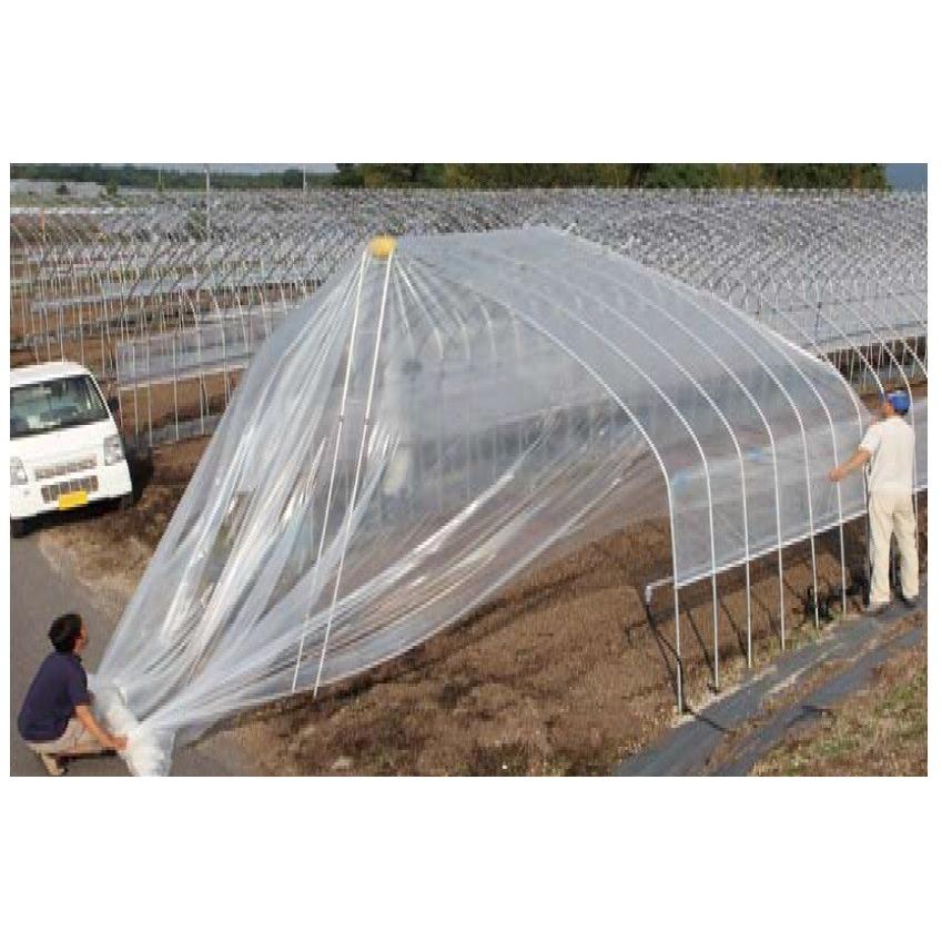 KD-400 ハラックス コロ助セット ハウス屋根のフィルム展張機