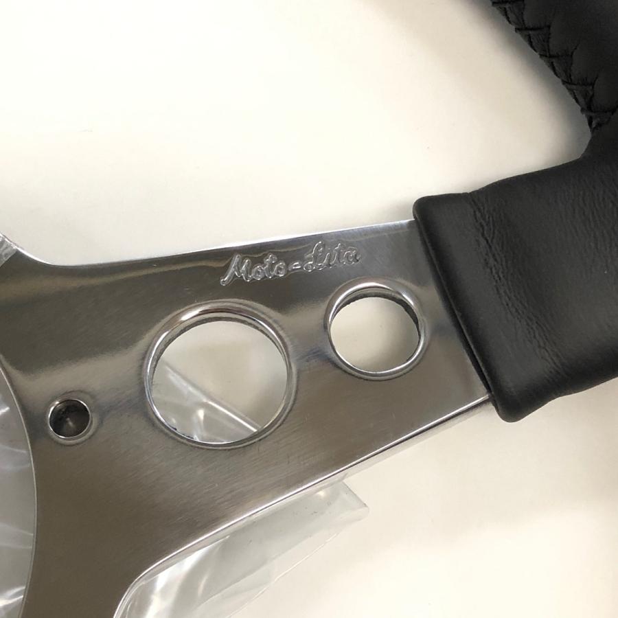 モトリタMK4レザーステアリング・13インチフラット : ミニマルヤマ