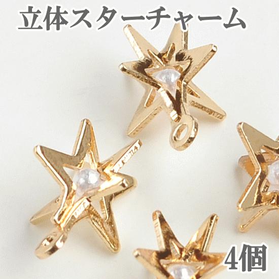 MY mama チャーム アクセサリー パーツ 立体 ピアス イヤリング