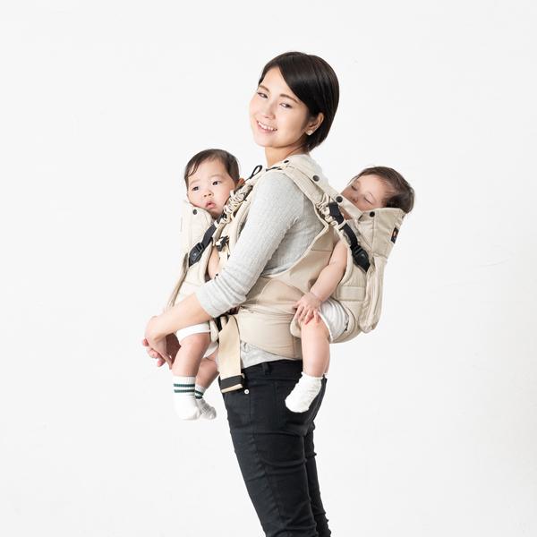 ナップナップ ふたご抱っこひも ネイビー napnap 2人用 抱っこ紐
