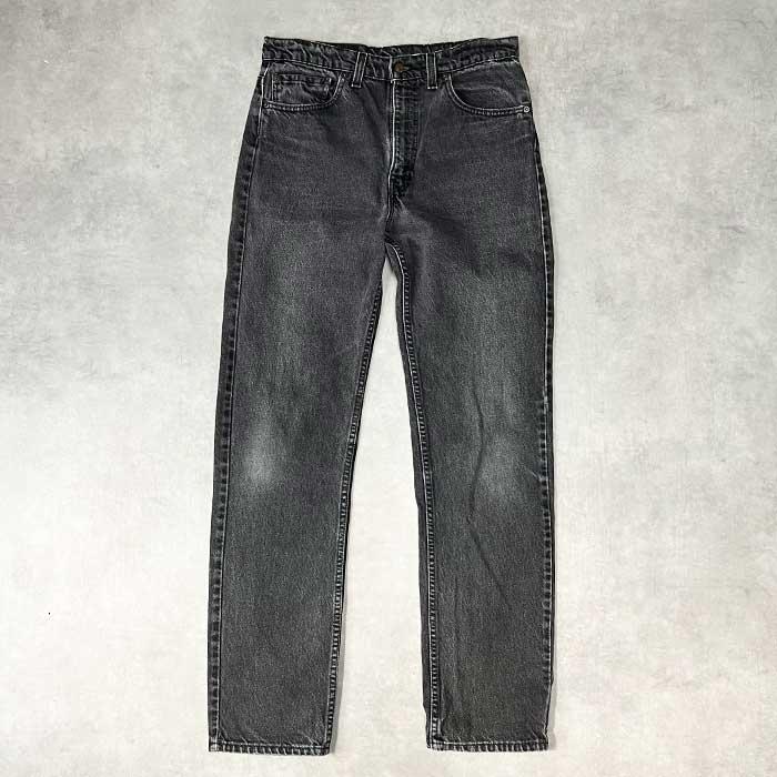 90's Levi's 505 PIECE-DYEING BLACK JEANS MADE IN USA W34L34