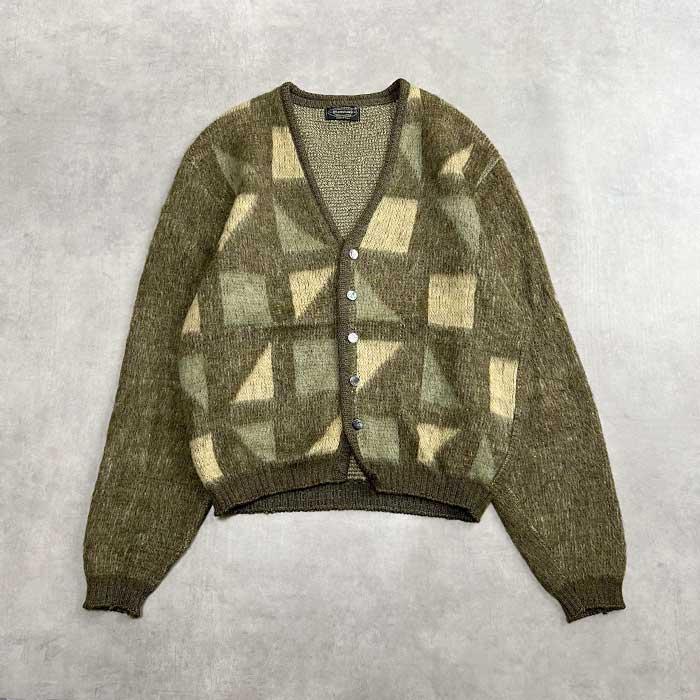 60'S PURITAN Mohair Cardigan Made in USA GREEN/M 60年代 モヘア