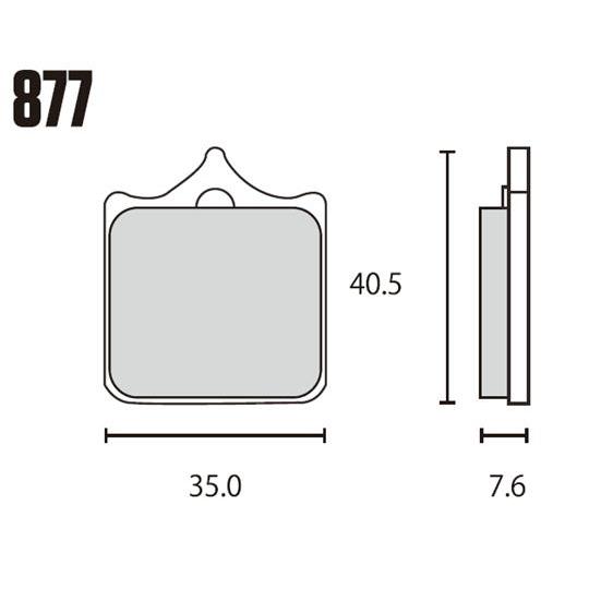 RK JAPAN（アールケー・ジャパン） ブレーキパッド 877MAX MEGA ALLOY