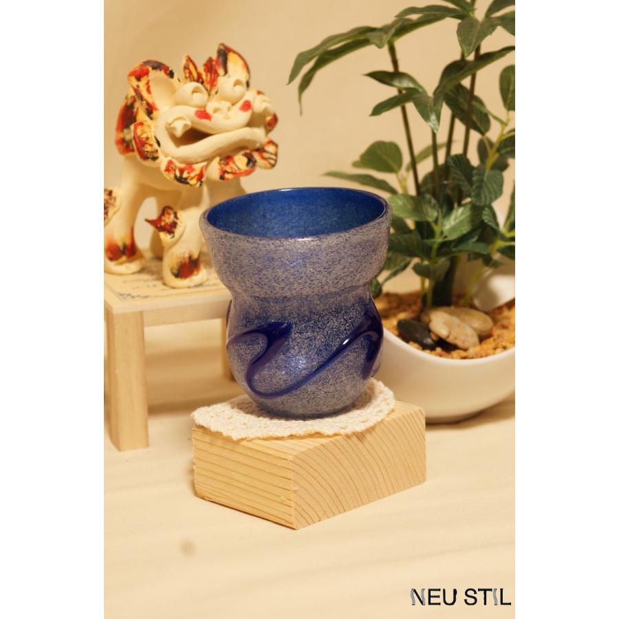 琉球ガラス グラス 稲嶺盛吉 ロックグラス 泡ガラス 母の日 父の日