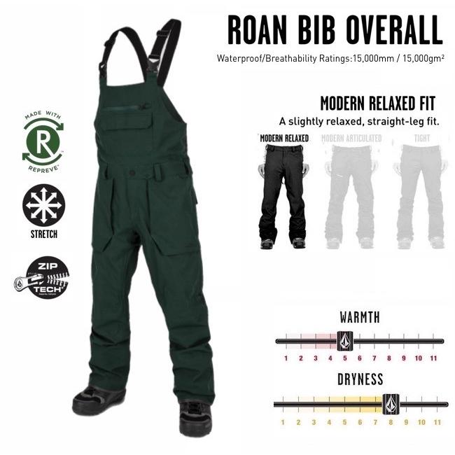 VOLCOM（ボルコム） 【VOLCOM】ボルコム Roan Bib Overall ウエアー