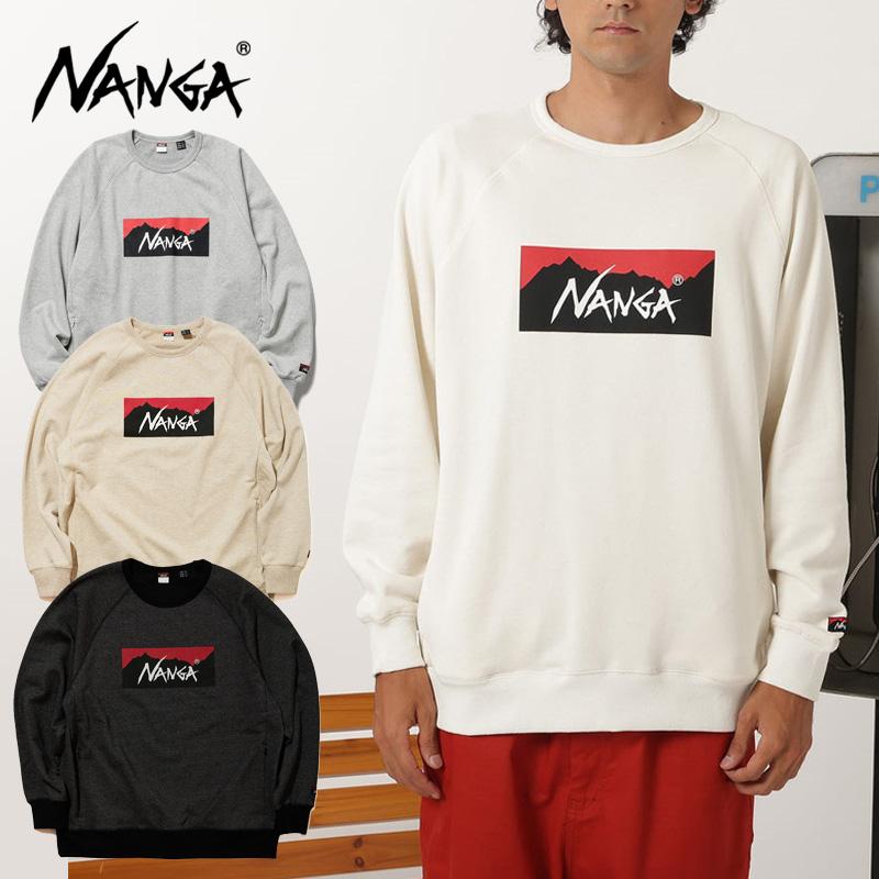 NANGA（ナンガ） NANGA ECO HYBRID BOX LOGO SWEATSHIRT エコ