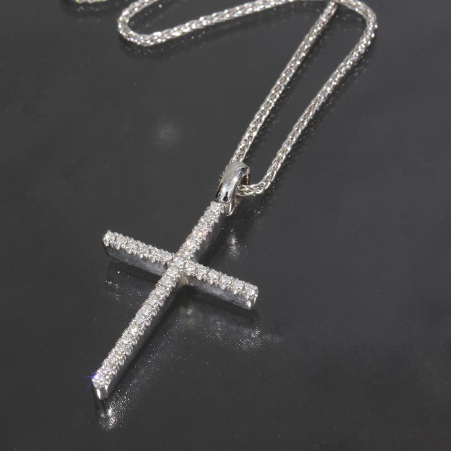DAMIANI（ダミアーニ） クロス ダイヤネックレス K18WG 750 箱 E0911