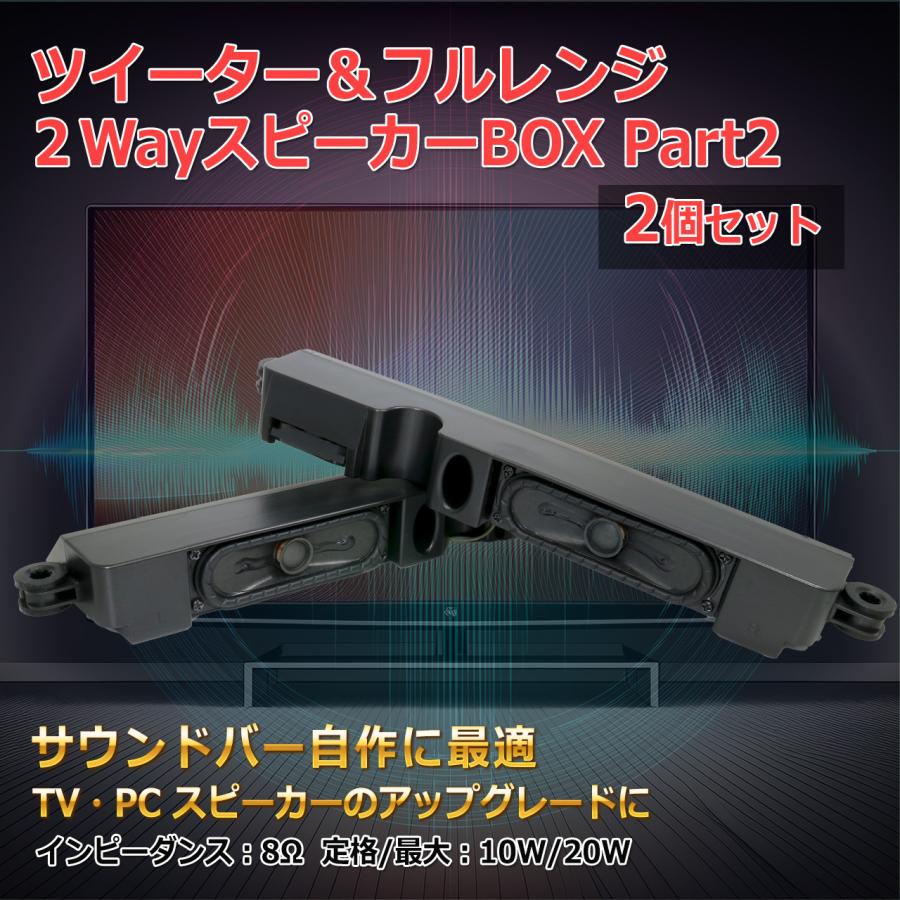 ツイーター＆フルレンジ 2WayスピーカーBOX Part2 L/R[2個セット