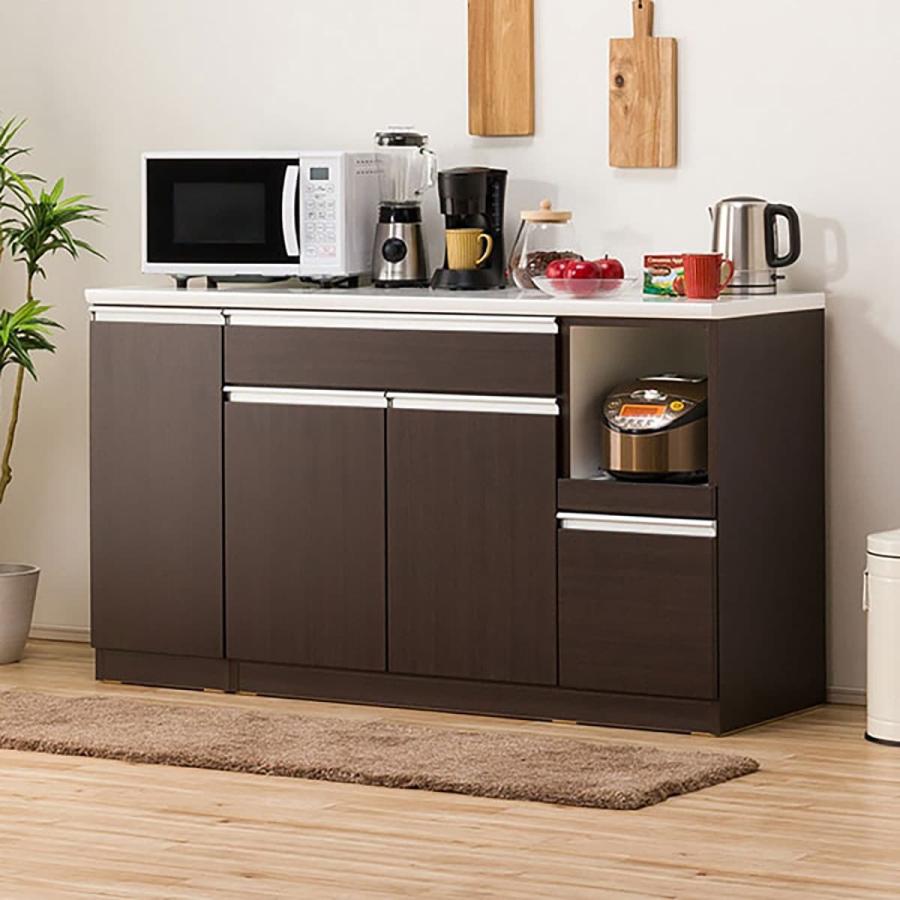 ニトリ（NITORI） キッチンカウンター(レジューム150TL-R DBR) ニトリ