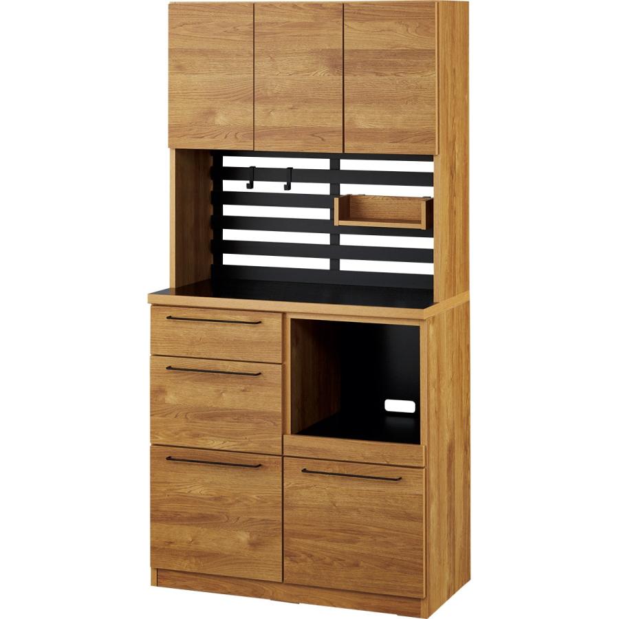 ニトリ（NITORI） 幅90cm キッチンボード(YS02K 90 LBR) ダイニング