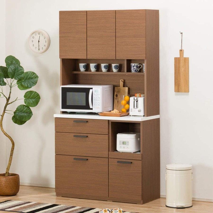 ニトリ（NITORI） 幅100cm キッチンボード (ソレル 100KB MBR