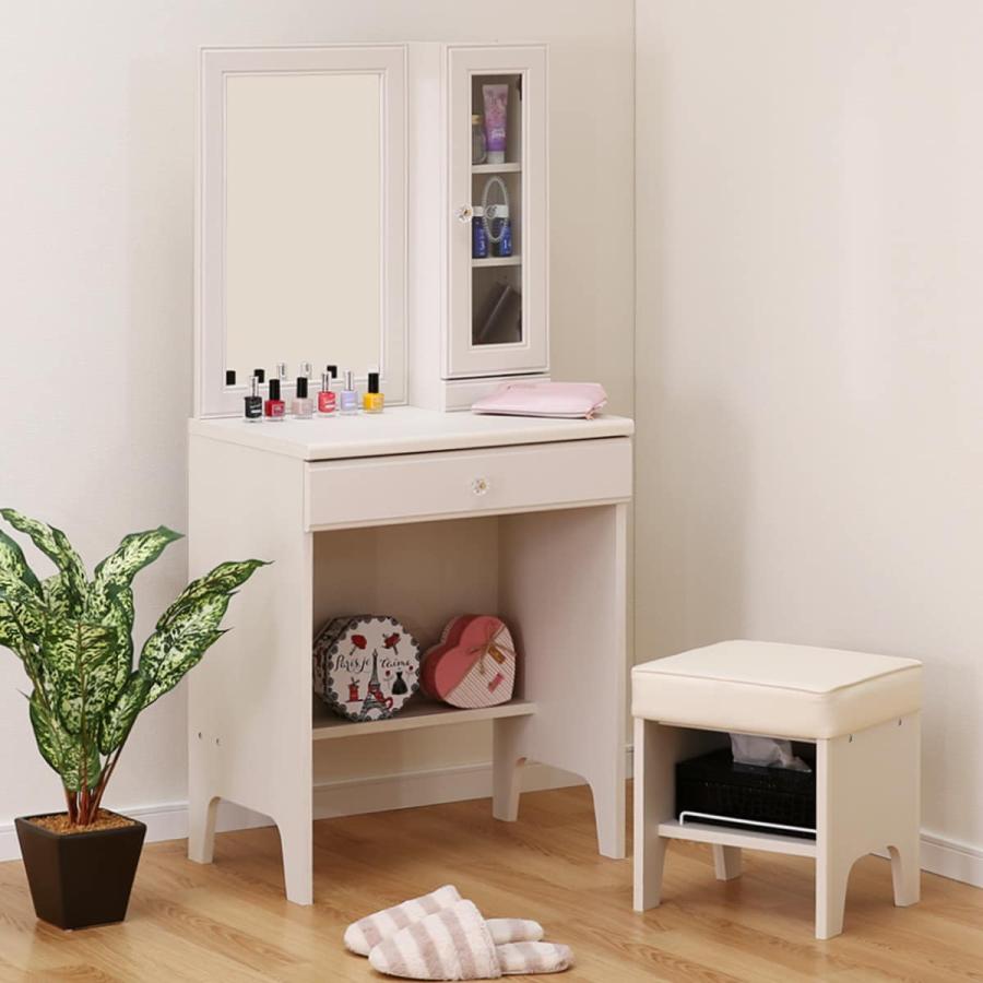 ニトリ（NITORI） ドレッサー(フェリベーネ FEL1360 WH) 鏡台 ミラー