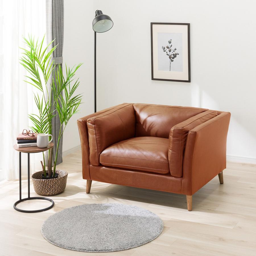 ニトリ（NITORI） ソファー ソファ 1人掛け (LB02 BR) パーソナル