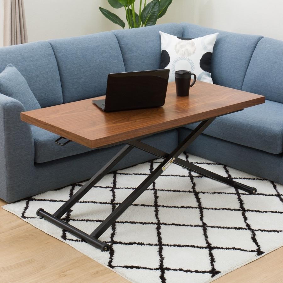 ニトリ（NITORI） 幅120cm 昇降リビングテーブル(アクティブ2 120 MBR