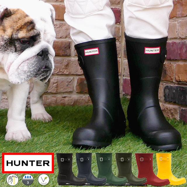 HUNTER（ハンター） メンズ オリジナル レインブーツ 長靴 ブラック 黒