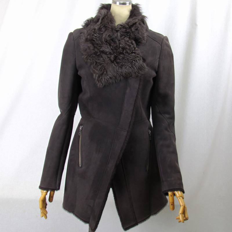 毛皮/ムートン/羊革/チベットラム/ムートン チベットラムカラーコート