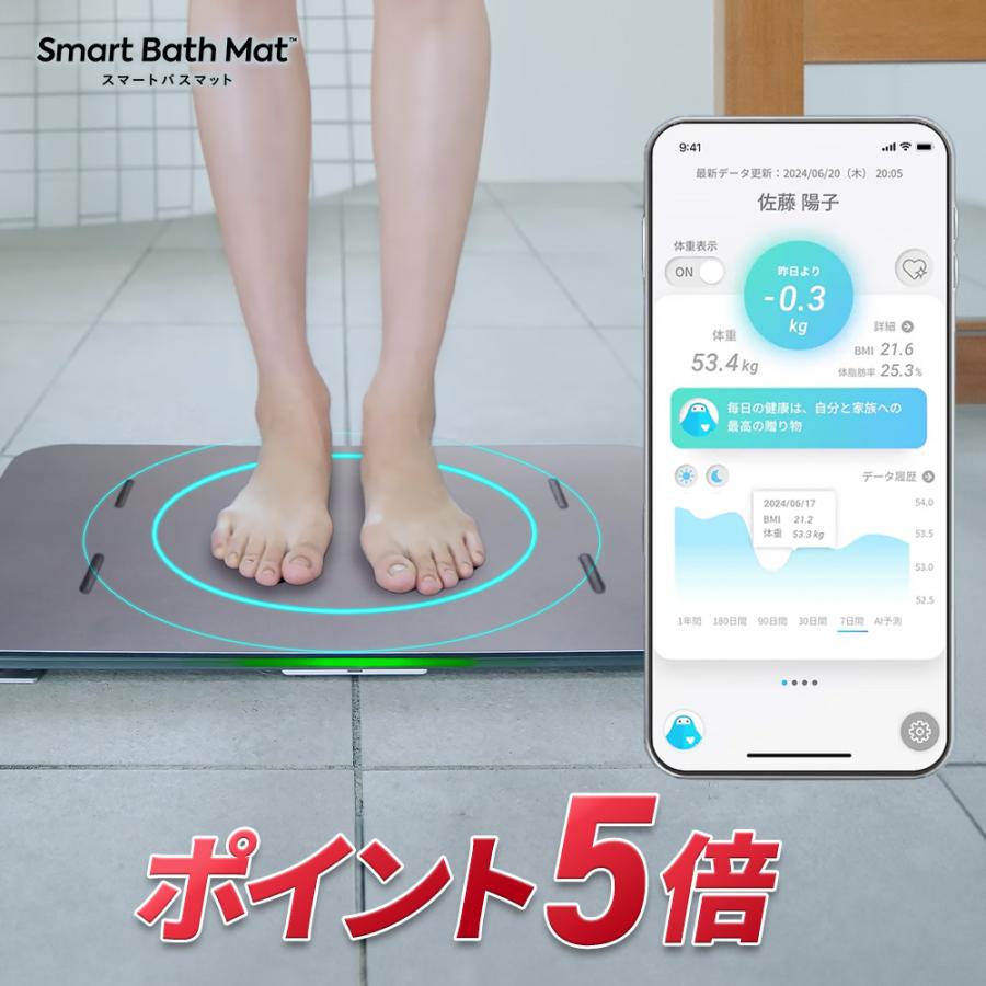 ポイント5倍 3/5 00:00-3/8 23:59】 スマートバスマット Smart Bath