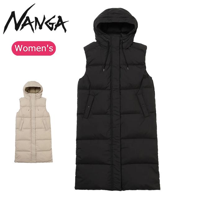 NANGA（ナンガ） LONG DOWN VEST PARKA W ロングダウンベストパーカー