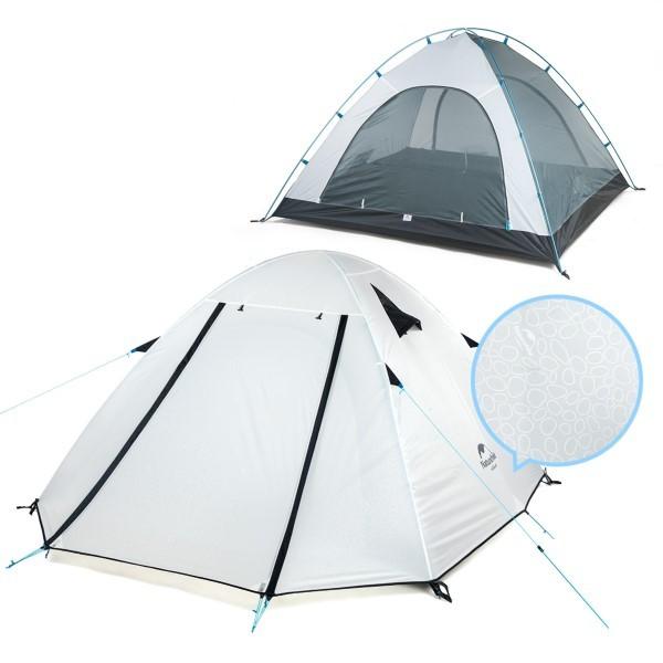 ロックD型カラビナ付 (NatureHike) 4人用 UPF50+ 表面はエンボス加工