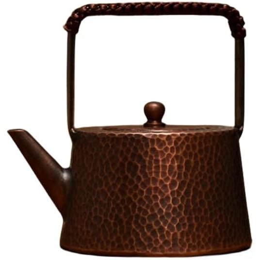 純銅ケトル 銅製のやかん 純粋な手作りの小さな銅のポット 純銅の