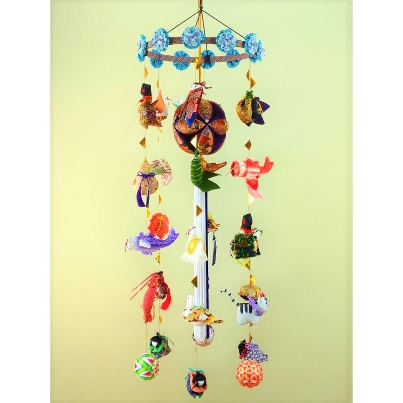 柳川さげもん美草 端午節句のつるし飾り(中)(藍色)【TMYA】男の子用