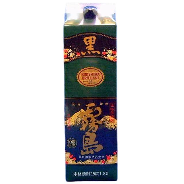 黒霧島 25度 1.8L パック 霧島酒造 : お酒のいざわヤフー店 - 通販