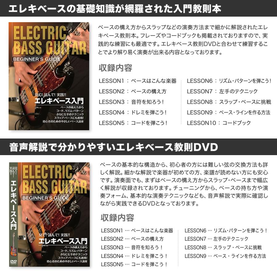 エレキベース用スターターパック〔付属アンプ：10W PG-10〕〔ギター