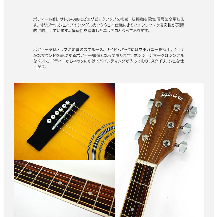 エレアコ 左利き用 Sepia Crue EAW-01LH/VS リミテッドセット〔セピア