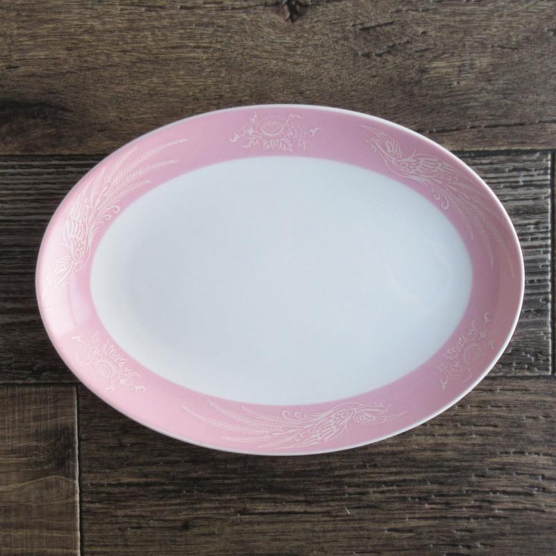 餃子皿 中華皿 中華食器 ギョーザ皿 中華料理 楕円皿 オーバルプレート