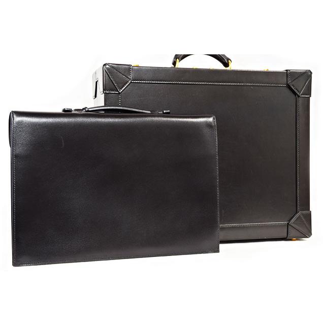 HERMES（エルメス） キリウス トランクケース 黒 ボックスカーフ G金具