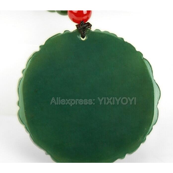 美しい 自然 緑 和田翡翠彫刻 中国ドラゴン フェニックス お守り