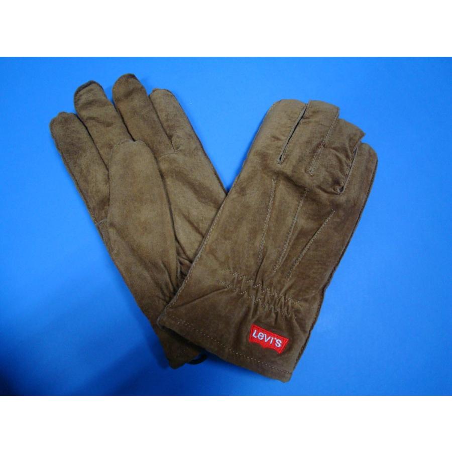 Levi's（リーバイス） リーバイス手袋 LV16738 茶 brown 豚皮