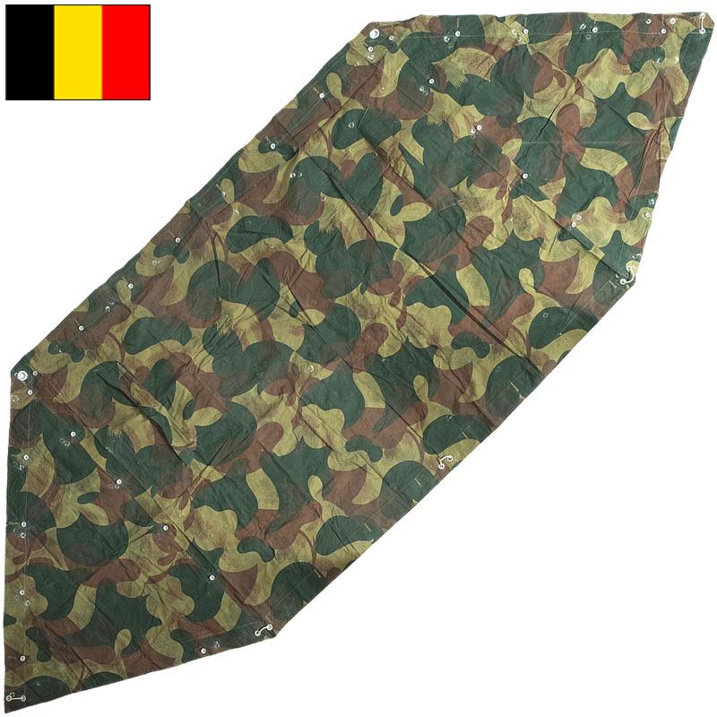 ベルギー軍 テントシート M54カモフラージュ USED EE247UN 軍幕