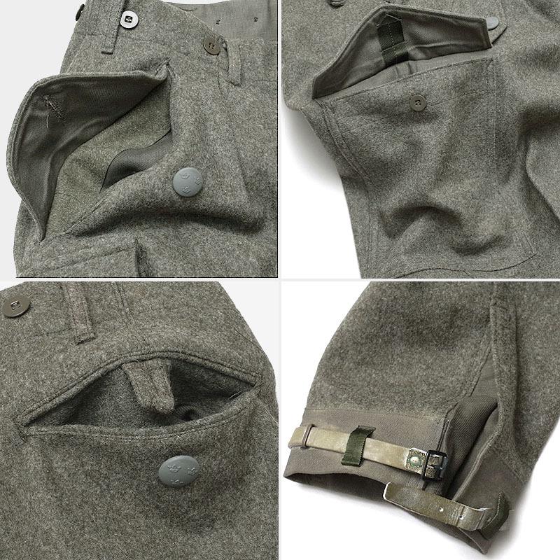 スウェーデン軍 M58 ウールパンツ グレー デッドストック PP359NN SWD