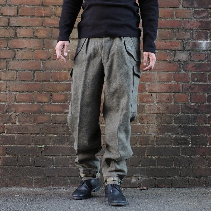 スウェーデン軍 M58 ウールパンツ グレー デッドストック PP359NN SWD