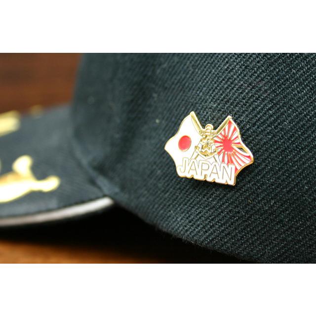 ピンバッチ( JAPAN [ 日の丸＆軍艦旗 ] ) 旭日旗 ミリタリー 自衛隊