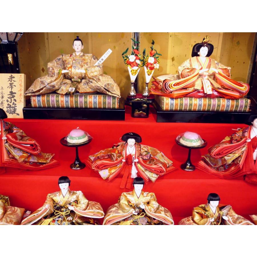 ひな人形☆七段十五人飾り A5−40x7E☆横幅120*奥行160