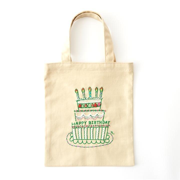 刺繍 コスモ70周年 ステッチを楽しむミニトートセット 刺繍Cafe 高杉