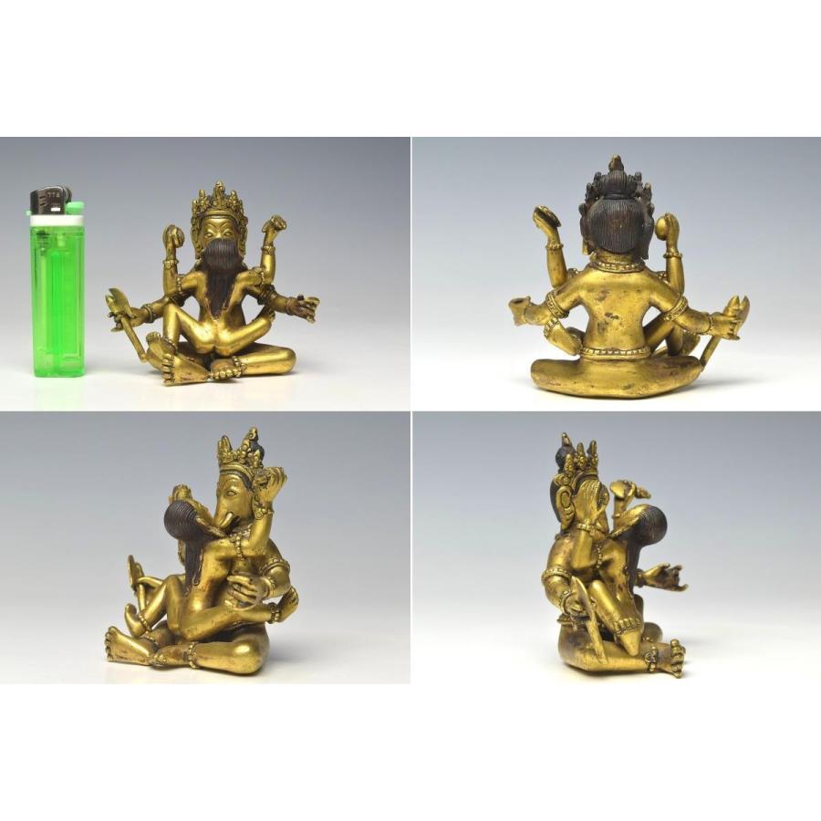 趣楽】 中国古玩 古銅塗金歓喜仏 清時代 仏像 Z1221 : 趣楽堂 ヤフー