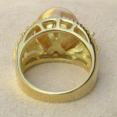 真珠 リング 指輪 南洋白蝶真珠 ゴールド系 11mm 18金 k18 ゴールド