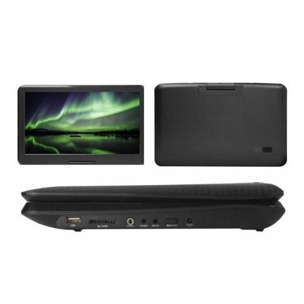 DVDプレーヤー ポータブル 大画面15.6インチ 3電源対応 首振りモニター