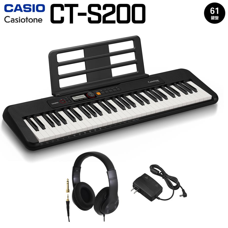 CASIO（カシオ） キーボード 電子ピアノ CT-S200 BK ブラック