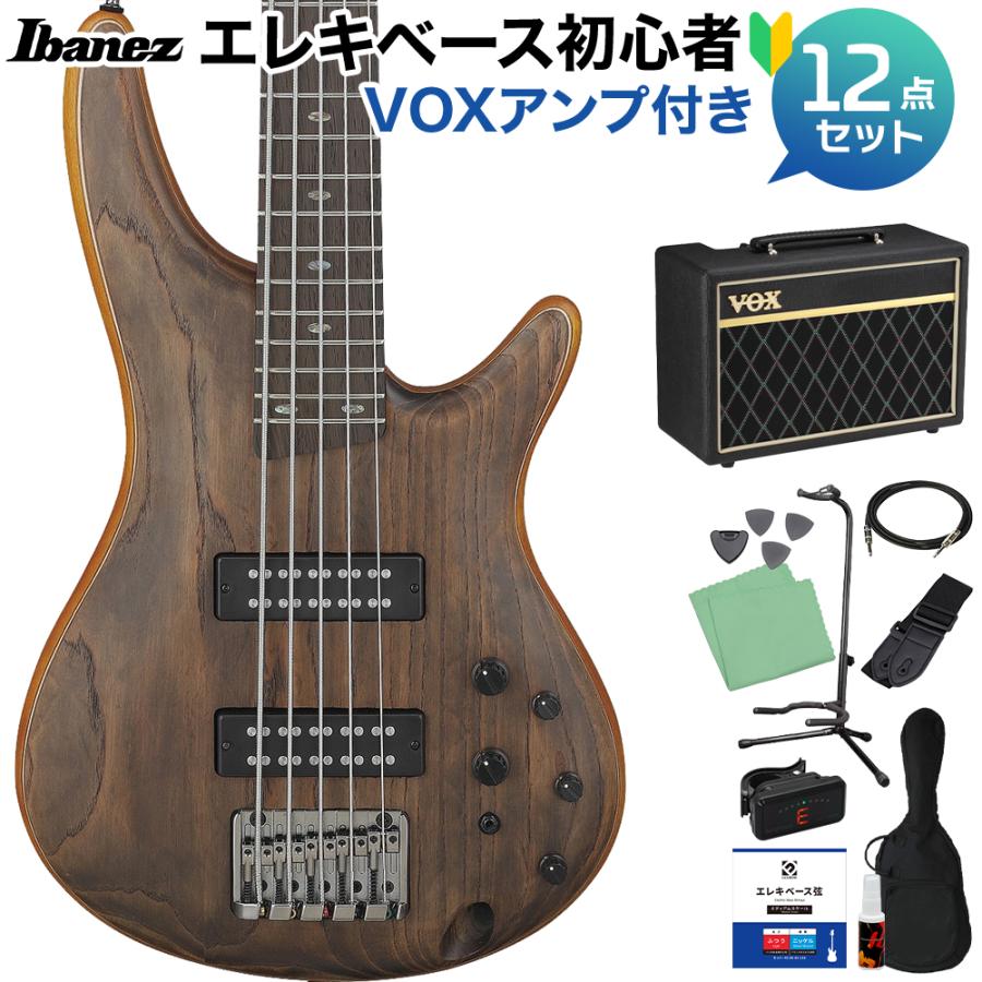 Ibanez（アイバニーズ） SR5AH SUF 5弦ベース初心者12点セット VOX