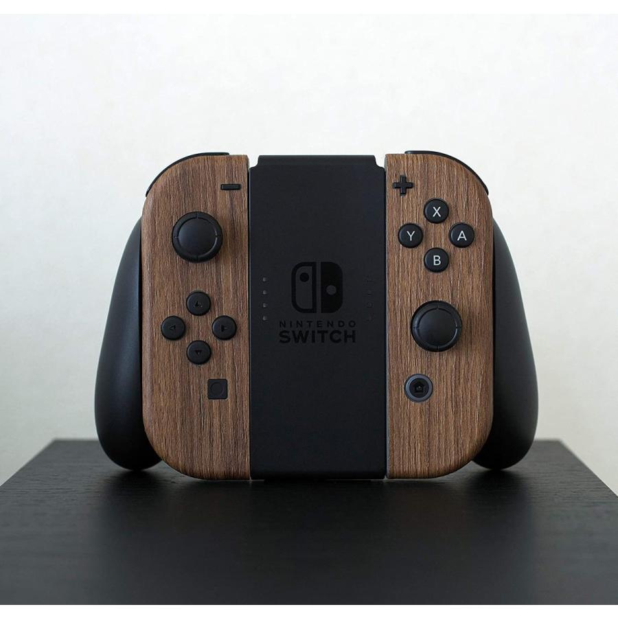 Nintendo Switch ジョイコン 用 スキンシール カバー ケース 木目調