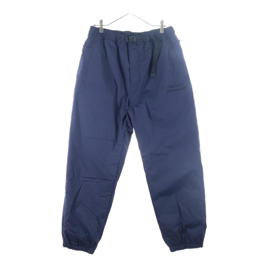 ENNOY エンノイ 24AW PADDED PANTS ロゴ刺繍 ナイロンパンツ ネイビー