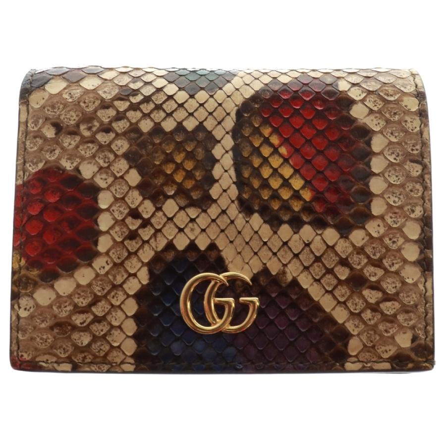 GUCCI（グッチ） パイソンコンパクトウォレット マルチカラー 456126