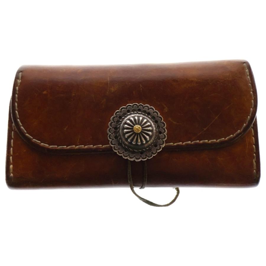 goro's（ゴローズ） オールド K18 フラワーコンチョ付き 2つ折り財布