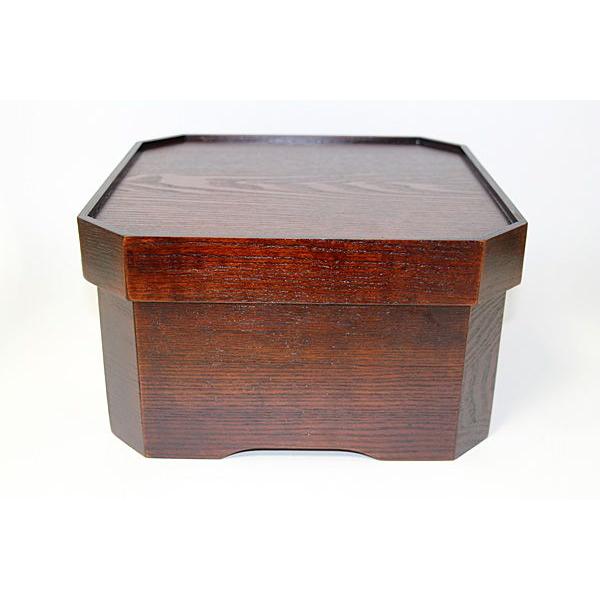 箱膳 隅切 お膳 漆塗り 木製 漆器 茶櫃 お盆 道具入れ 食事 和 食器