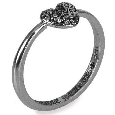 クロムハーツ タイニー バブルガム ハートリング パヴェダイヤモンド