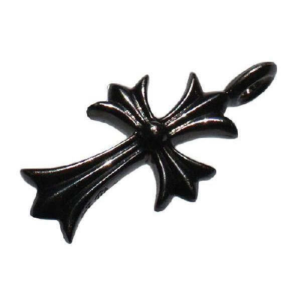 クロムハーツ タイニーCHクロスチャーム ブラックダイヤ(PAVE